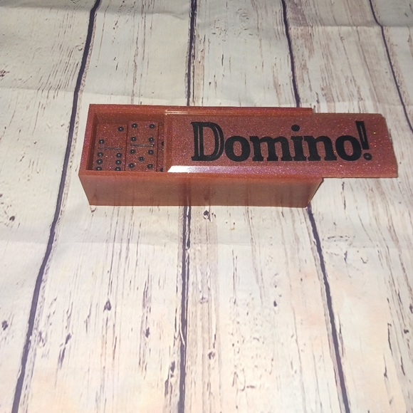 Acrylic Handmade Domino Set w/ Case - Picture 3 of 4